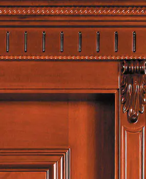 exterior wood door